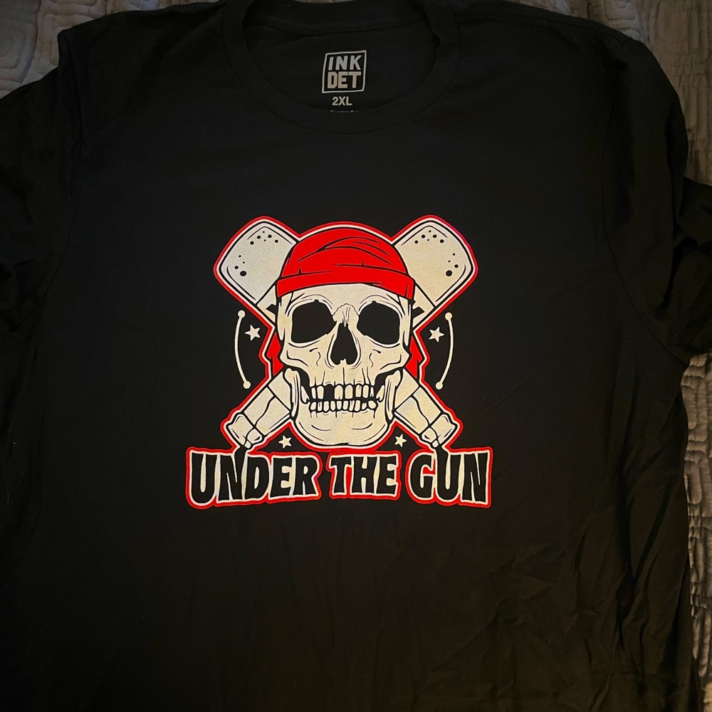 Under The Gun Band Tee (2XL) by Ink Detroit